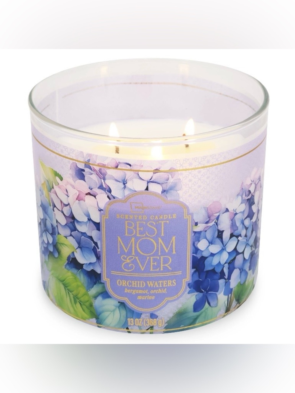 Mainstays Best Mom 3-Wick Candles Orchid Waters 13oz, Lot of Two NWT - Picture 10 of 10